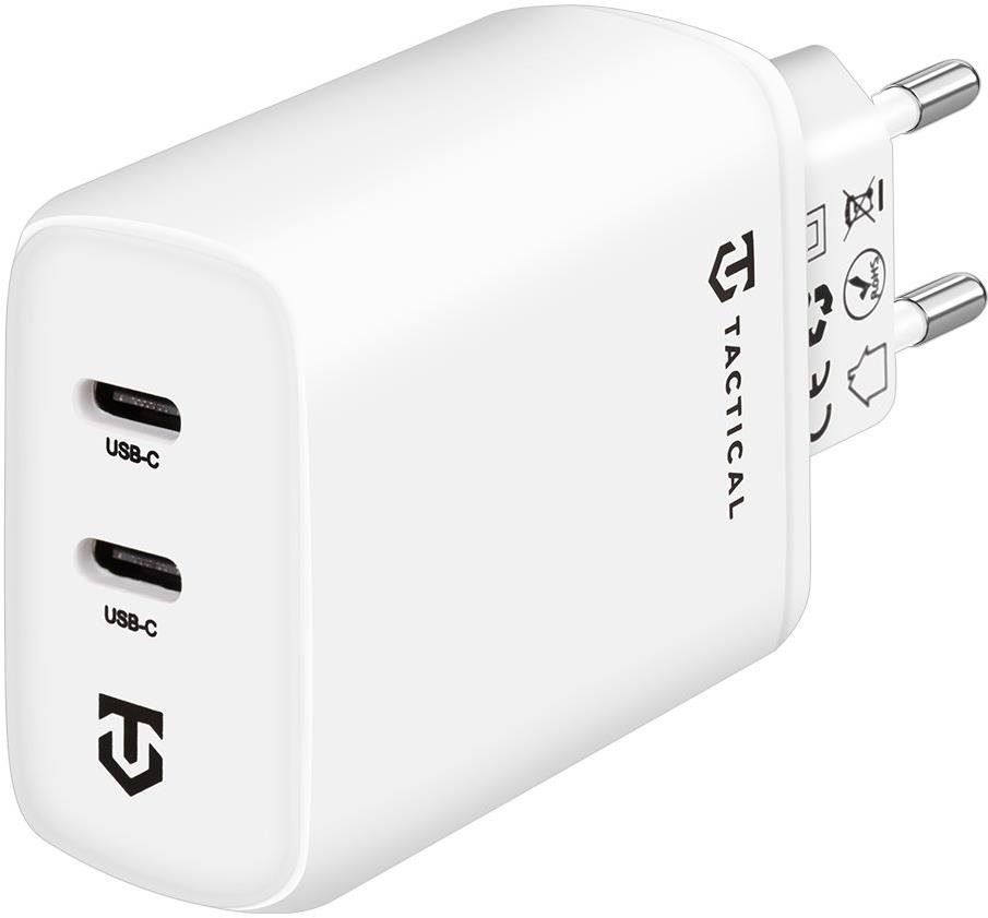 Tactical Base Plug Dual 40W töltőfej, fehér Töltő adapter