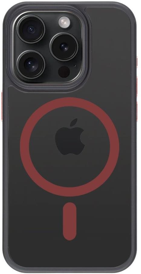 Tactical MagForce Hyperstealth 2.0 iPhone 15 Pro fekete/piros tok...
