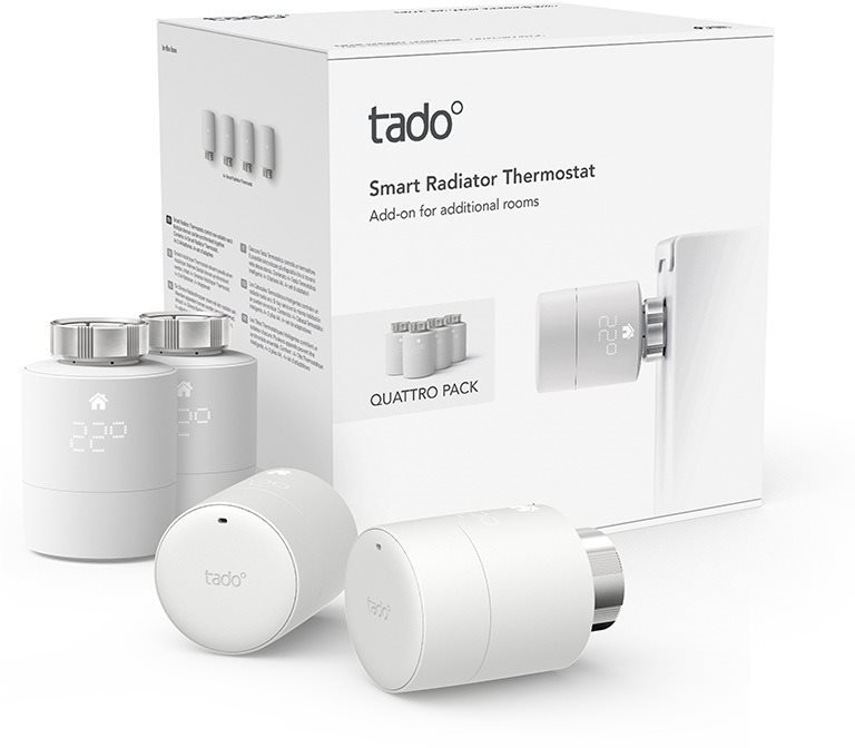 Tado Smart tete thermostatique Quattro, dispositif supplémentaire,...