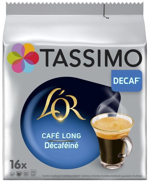 TASSIMO Kapseln L'OR Lungo Decaf 16 Getränke Kaffeekapseln