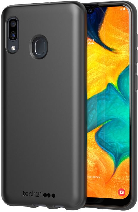 Tech21 Studio Colour for Samsung Galaxy A30, Black Phone Cover