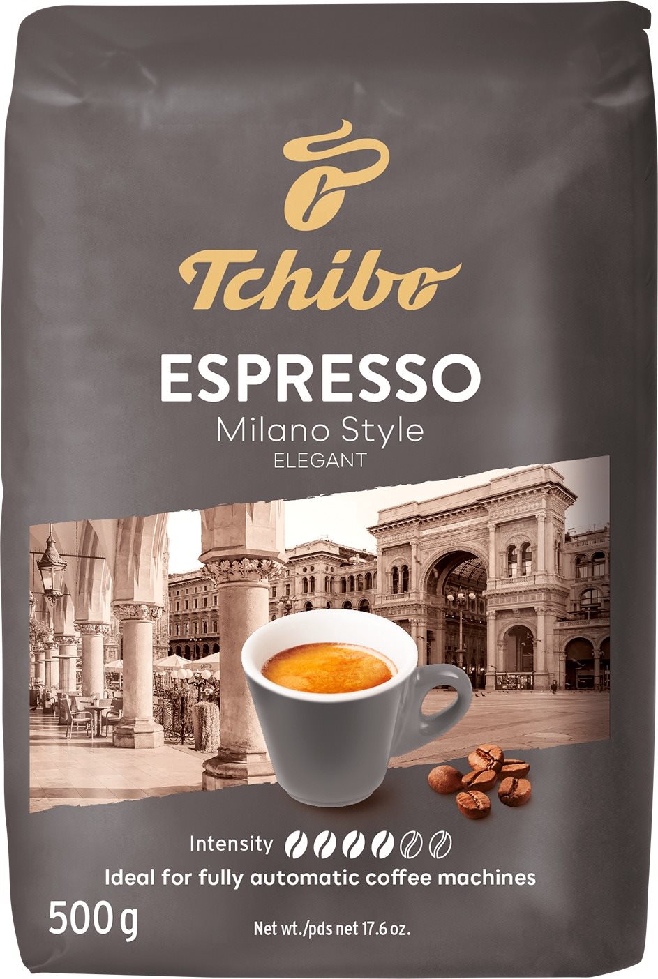 Tchibo Espresso Milano, zrnková, 500 g Káva