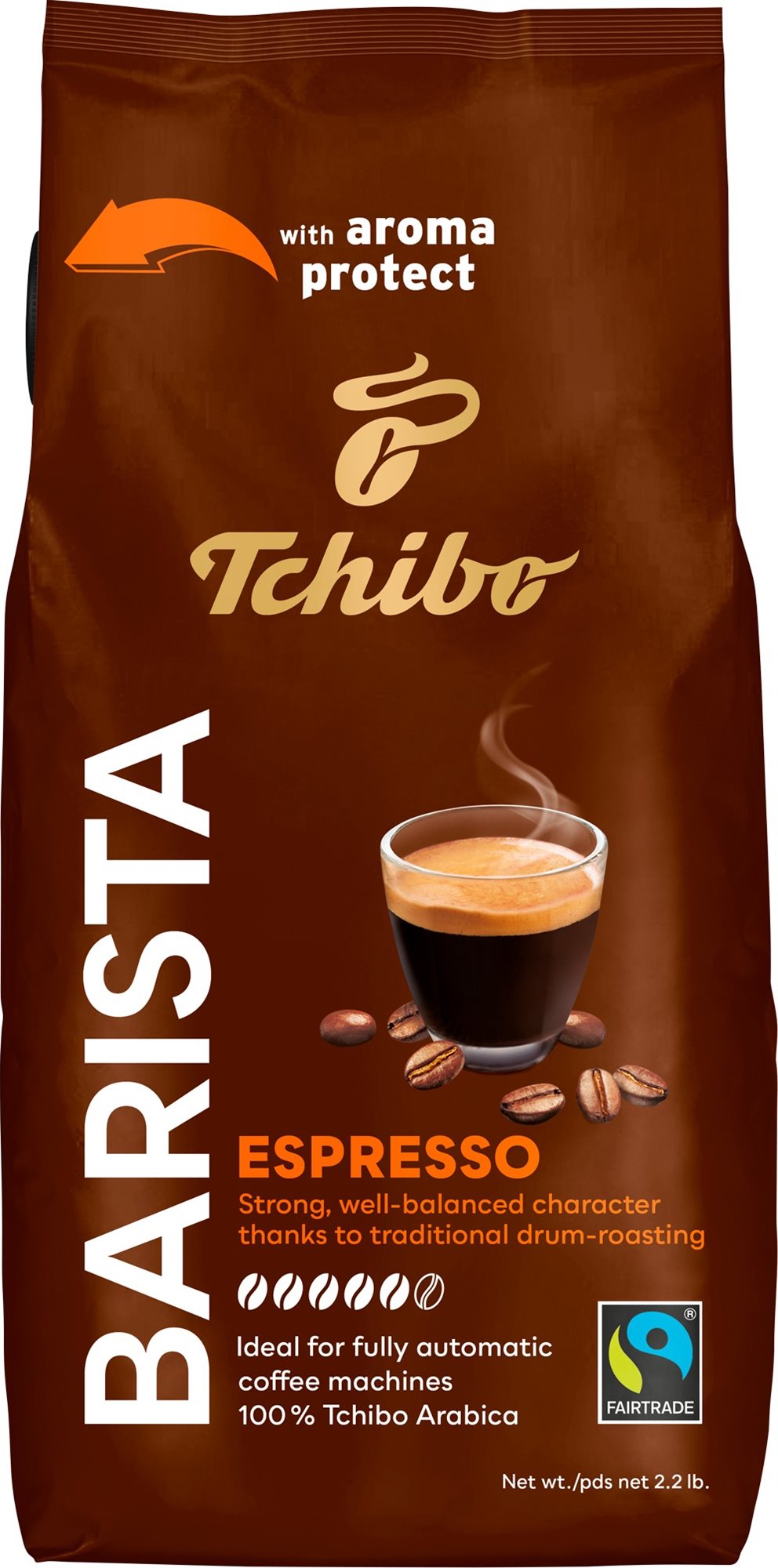 Tchibo Barista Espresso, zrnková, 1000 g Káva
