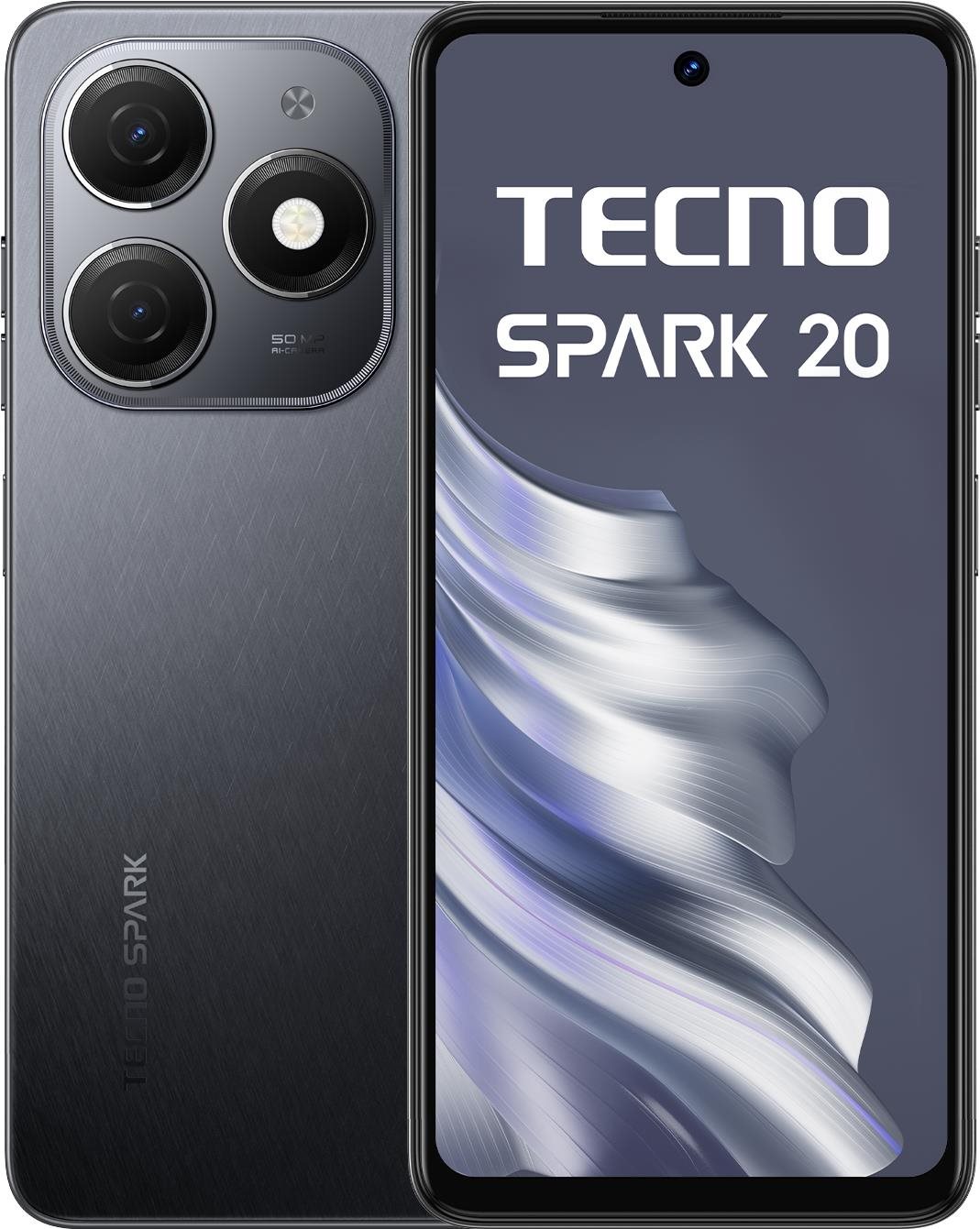 Tecno Spark 20 8 GB/256 GB čierny Mobilný telefón