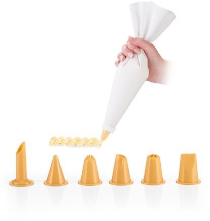 TESCOMA Zdobiace vrecúško plátenné DELÍCIA 35 cm, 6 trysiek...