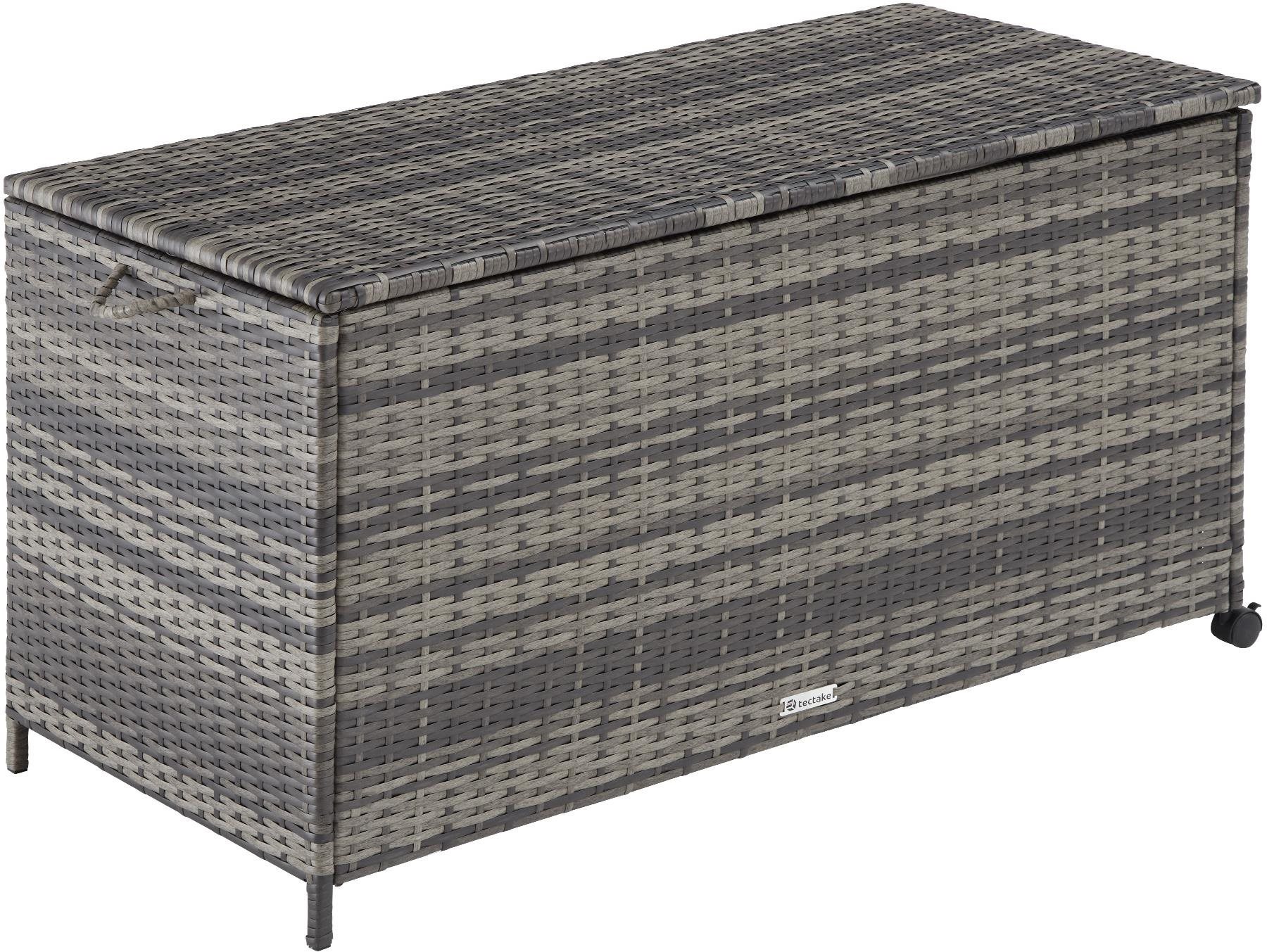Úložný box s hliníkovým rámom 297 l 117 × 54 × 64 cm sivý Záhradný...