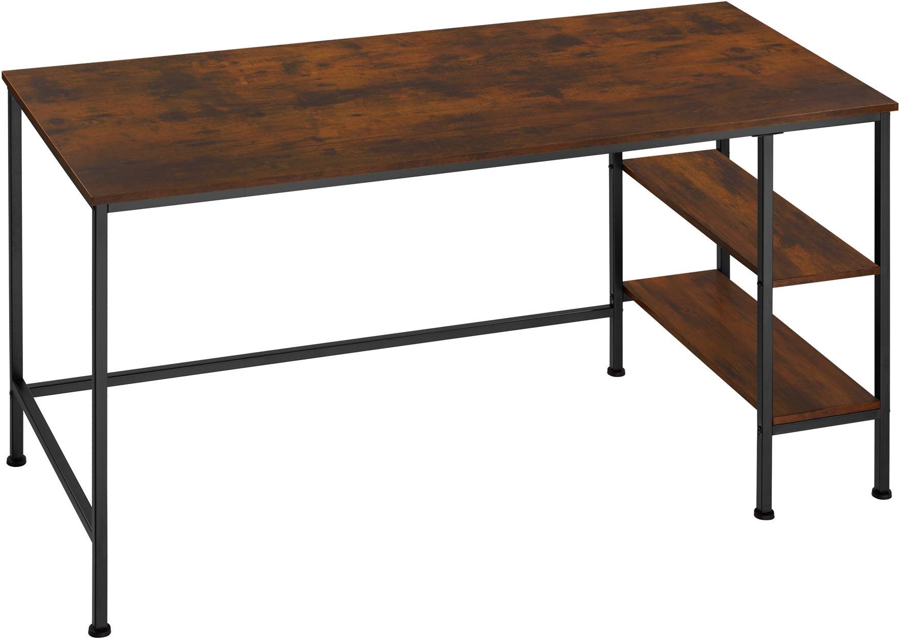 Tectake Písací stôl Donegal 140 × 60 × 76,5 cm, Industrial tmavé...
