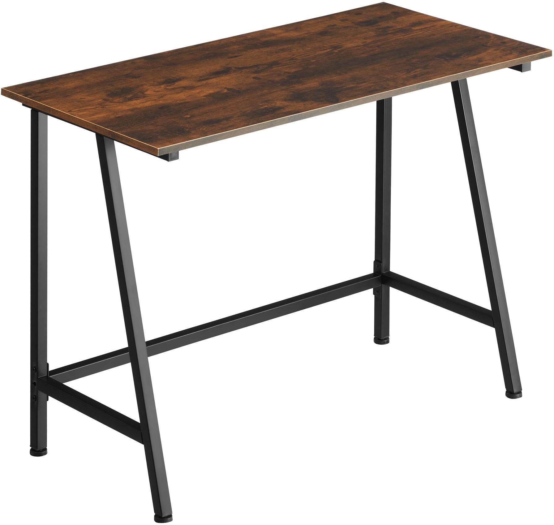 Tectake Písací stôl Newton 100 × 50 × 77 cm, Industrial tmavé drevo...