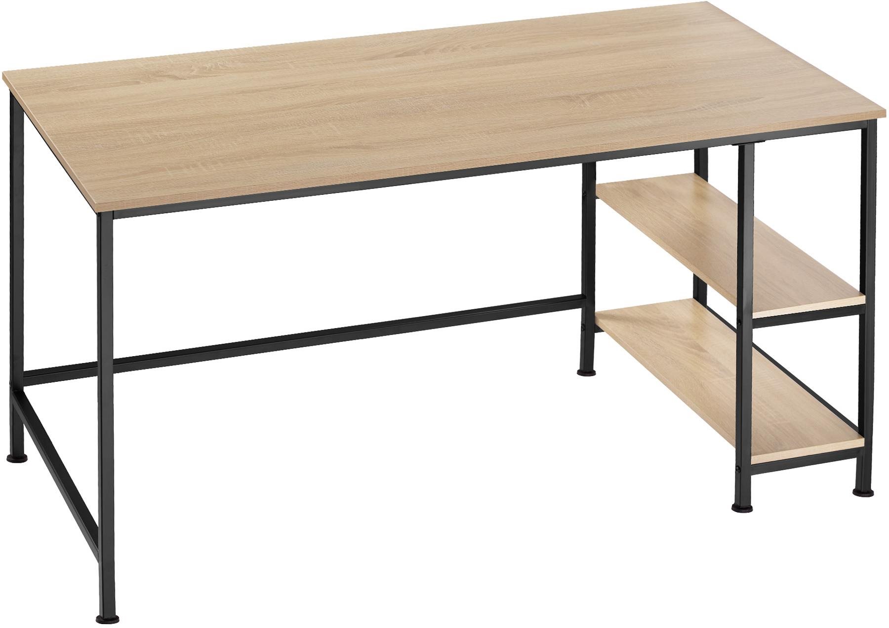 Tectake Počítačový stôl Canton 120 × 60 × 75,5 cm, Industrial...