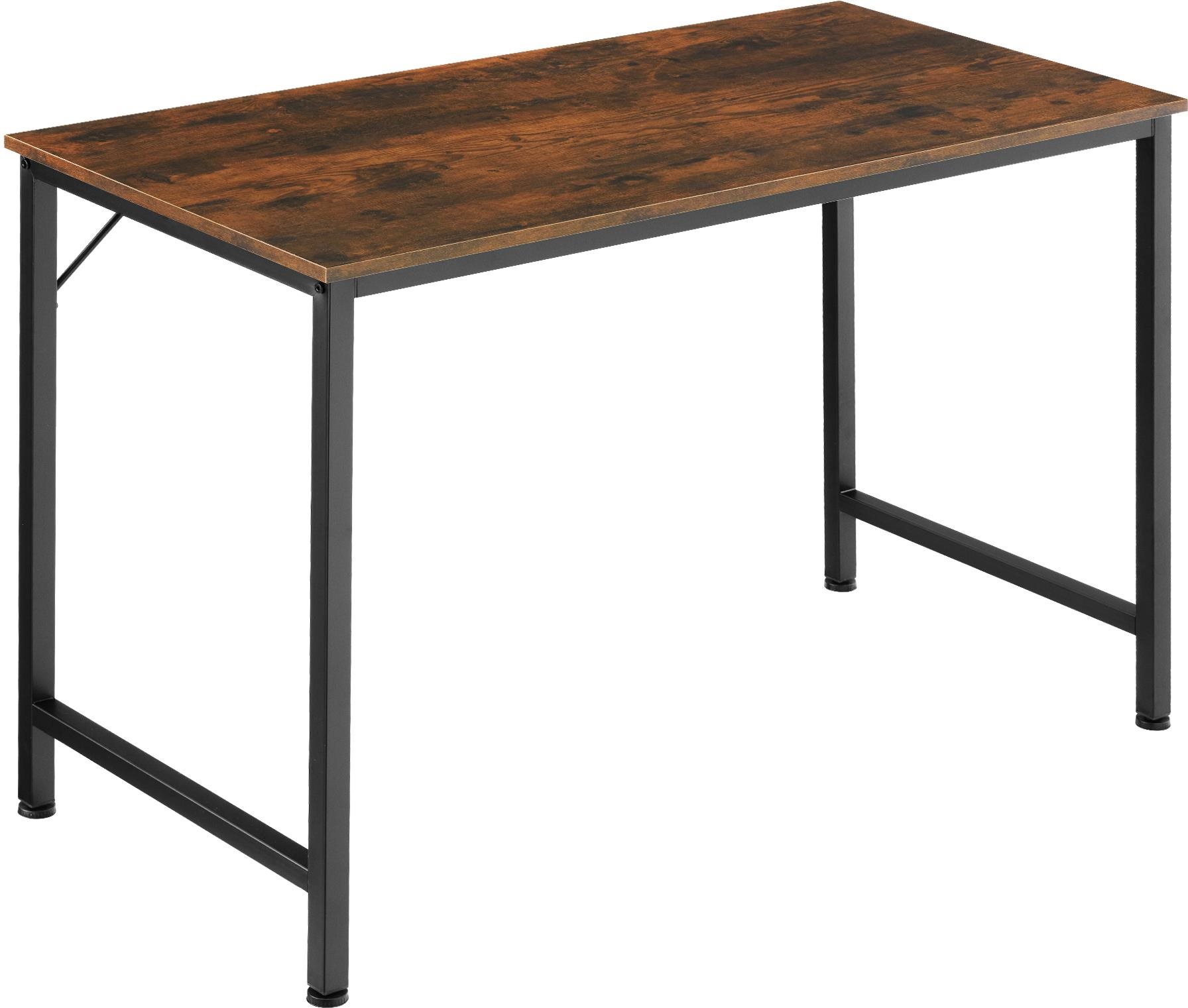 Tectake Písací stôl Jenkins, Industrial tmavé drevo,120 cm Písací...