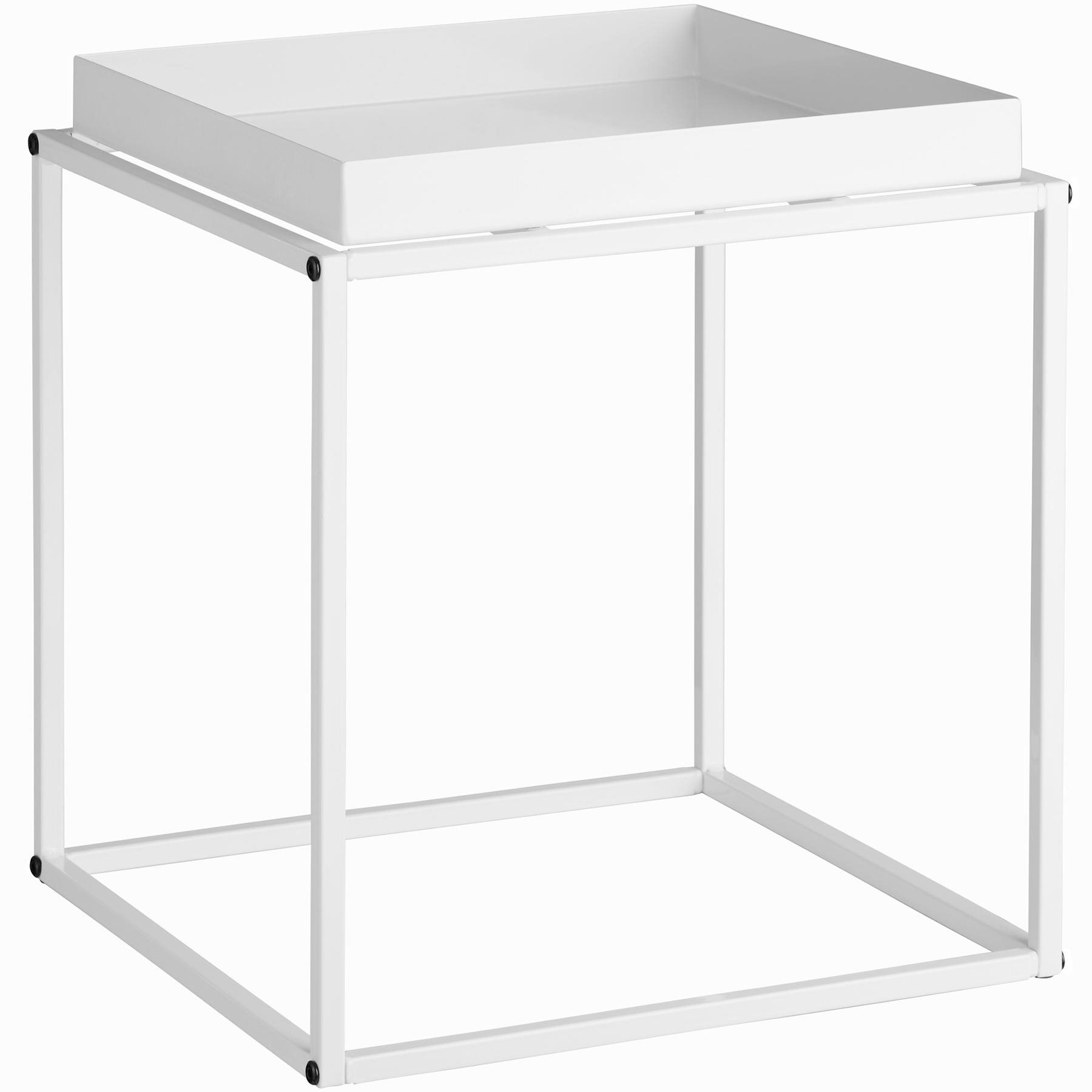 Tectake Odkladací stolík Cambridge 40 × 40 × 44 cm, biely Odkladací...