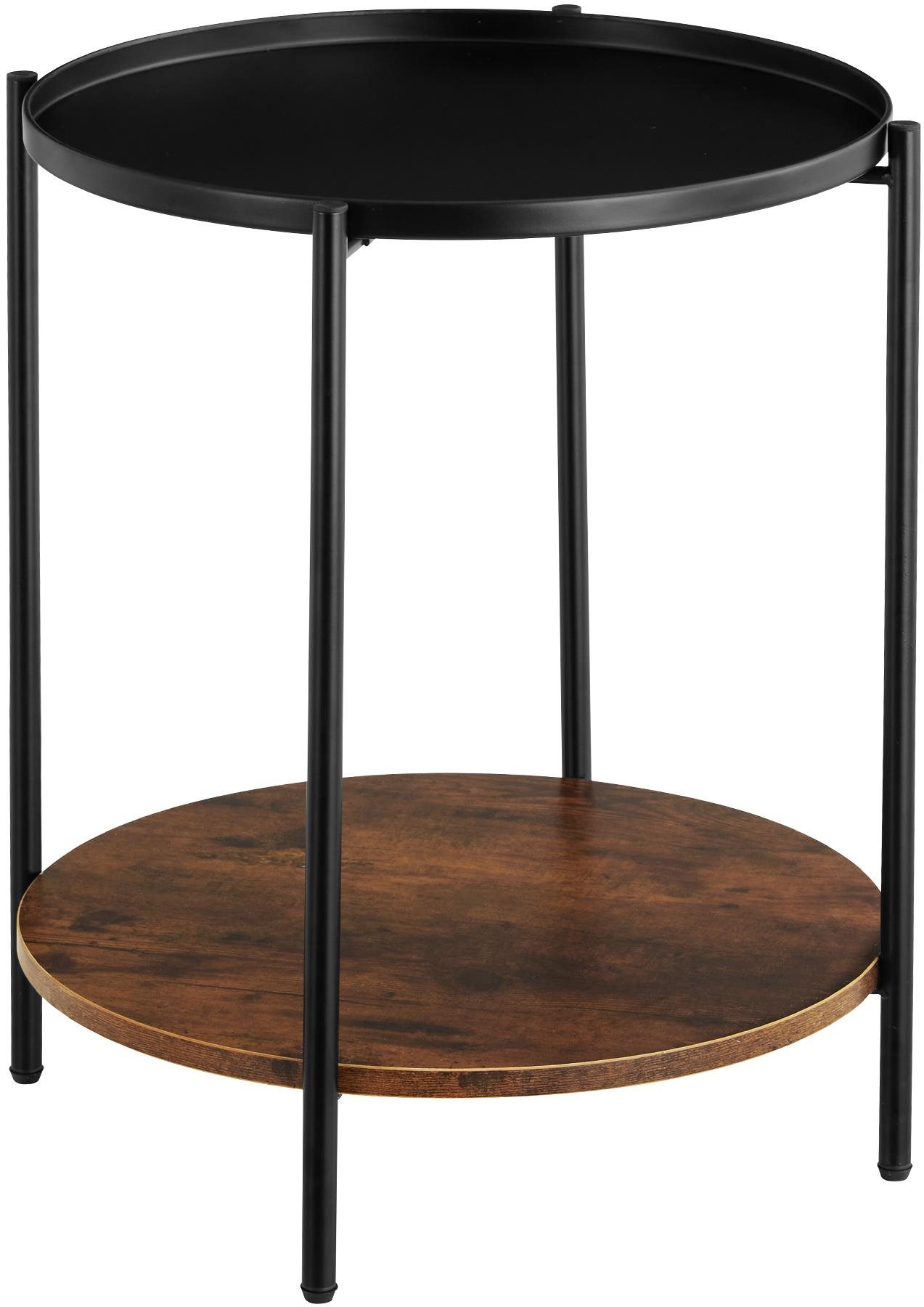 Tectake Odkladací stolík Sunderland 45,5 × 54,5 cm, Industrial...