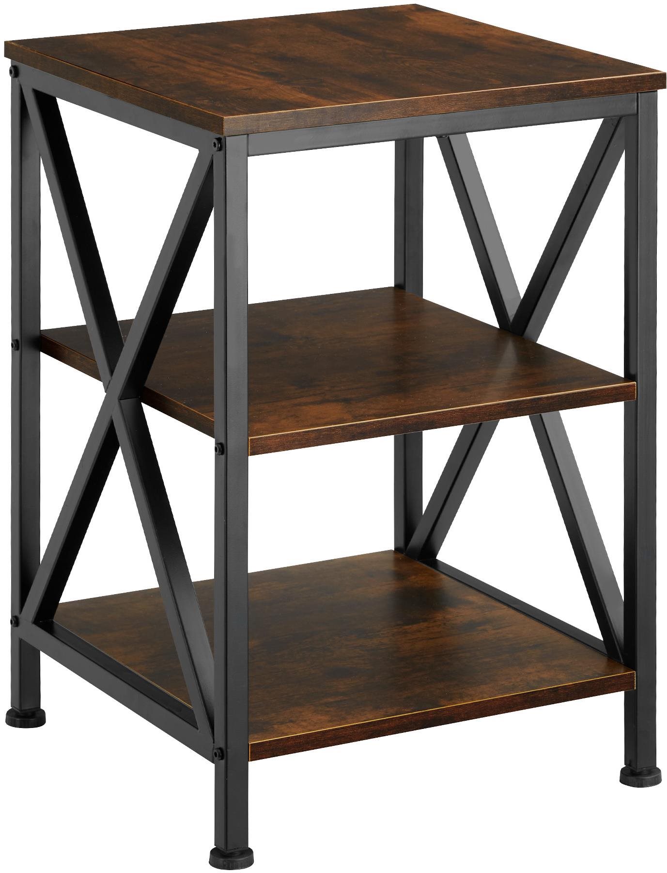 Tectake Odkladací stolík Nottingham 40,5 × 40,5 × 60,5 cm,...