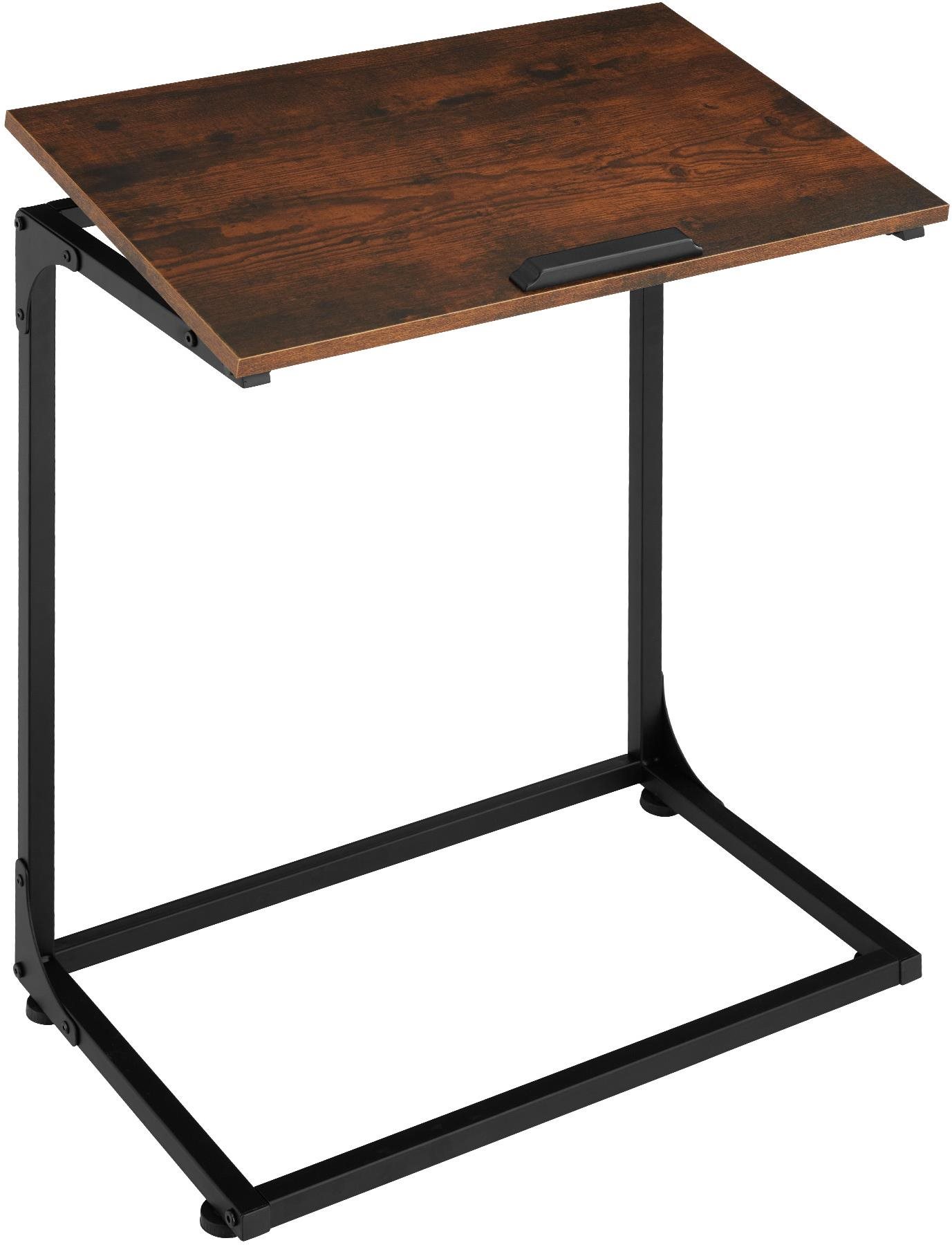 Tectake Odkladací stolík s naklápacou doskou Ruston 55 × 35 × 66,5...
