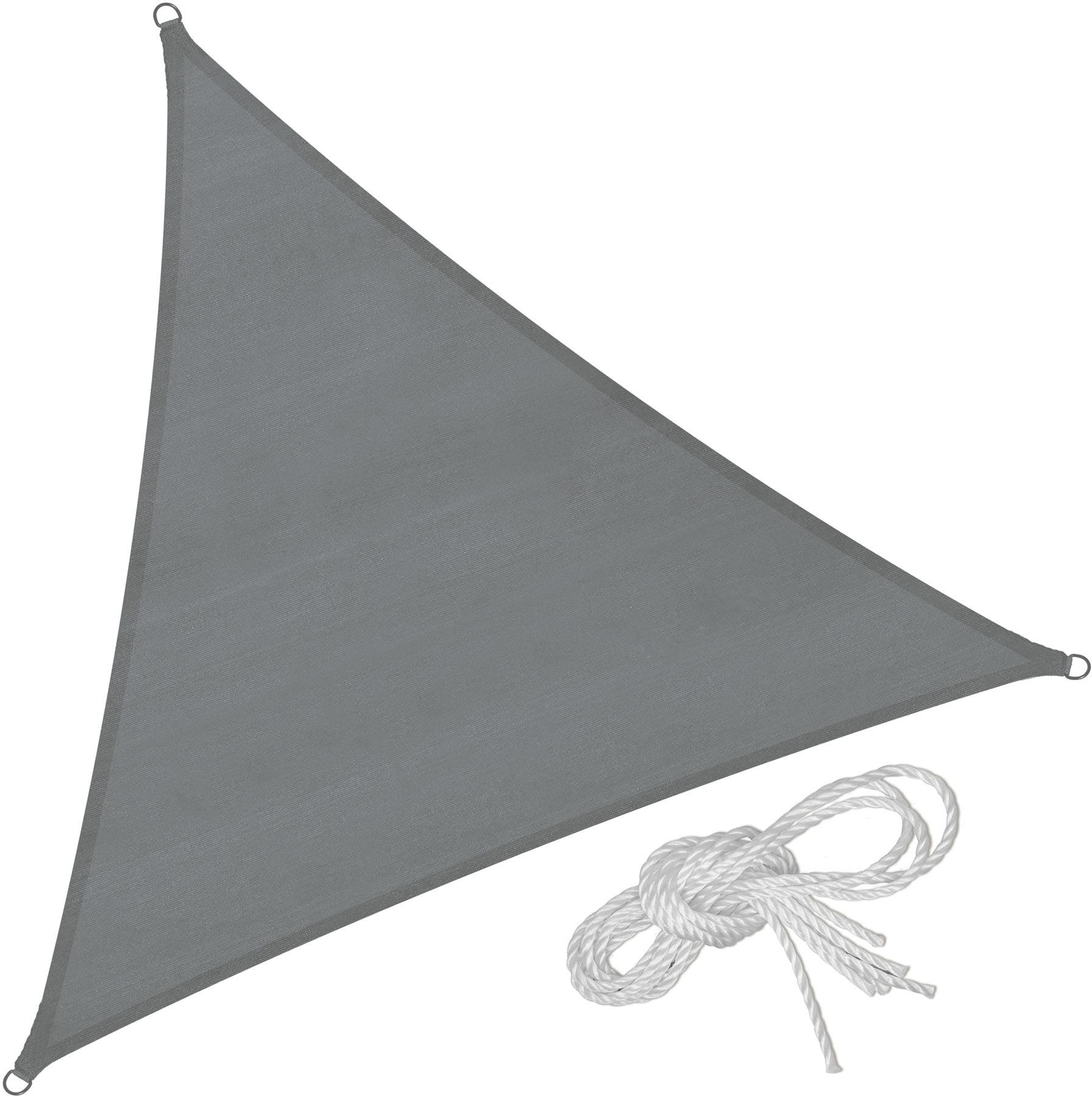 TECTAKE Plachta tieniaca, sivá, 4 × 4 × 4 m Tieniaca plachta