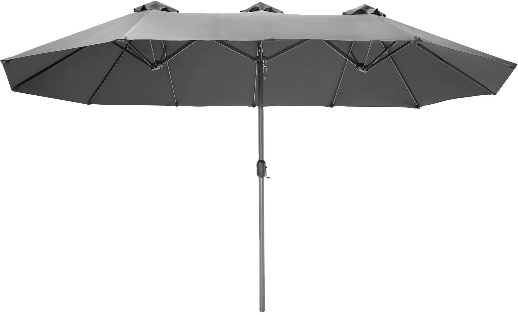 Tectake Slnečník Silia 460 × 270 cm výškovo nastaviteľný s 3...
