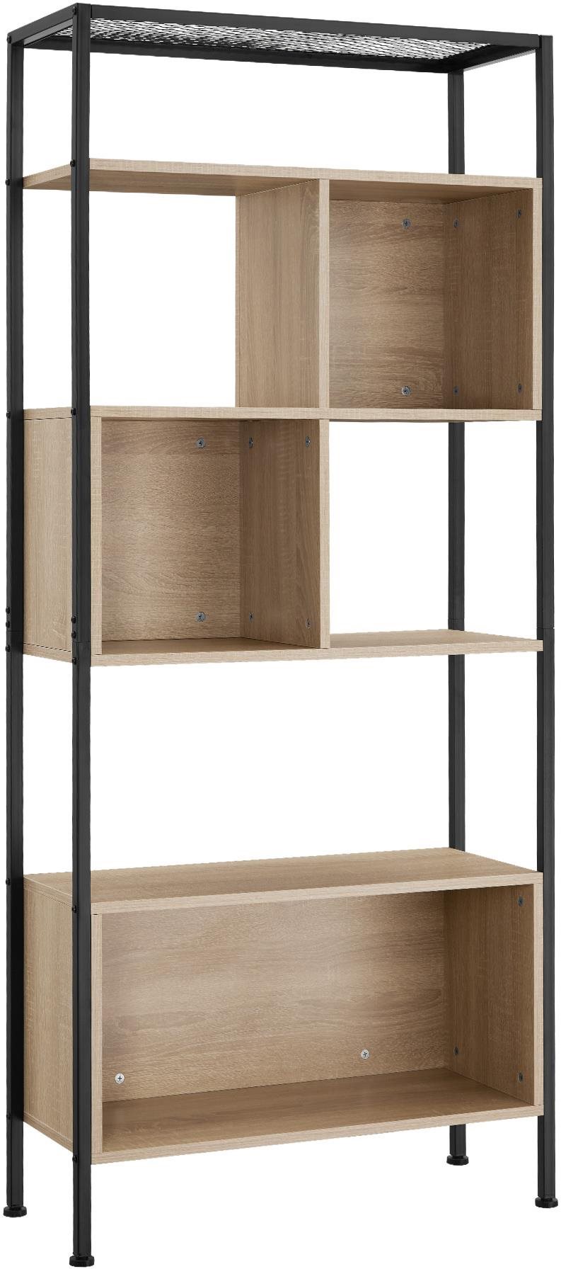 TecTake Regál Hastings 170,5 × 75 × 31 cm dekor dub Sonoma Regál