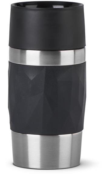 Tefal Cestovní hrnek 0.3l COMPACT MUG černý/nerez N2160110 Termohrnek