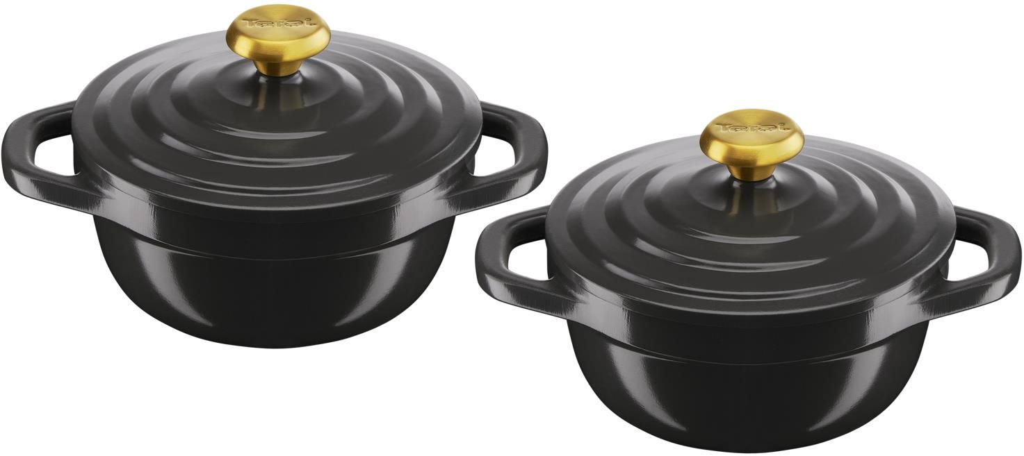Tefal Air MINI E255S255 edénykészlet fedővel 11 cm, szürke Lábas