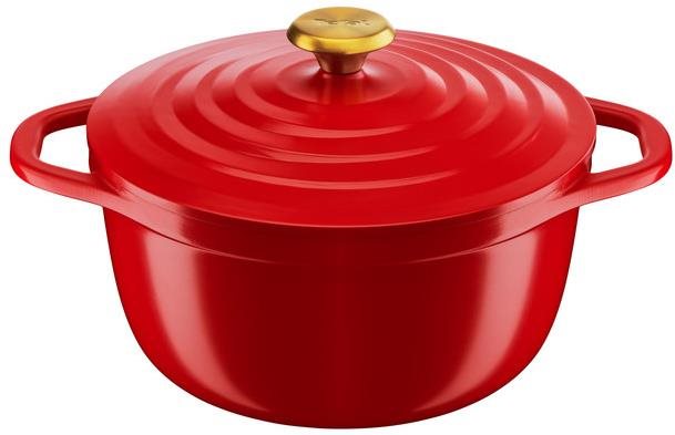 Tefal lábas fedővel Air E2544655 24 cm piros Lábas