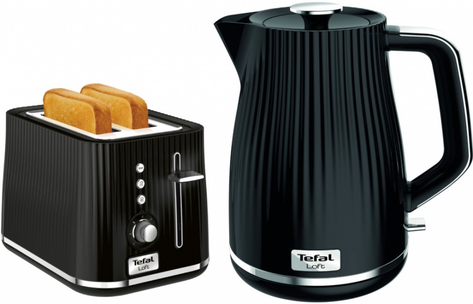 Tefal KO250830 Loft čierna + Hriankovač Tefal TT761838 Loft 2S...