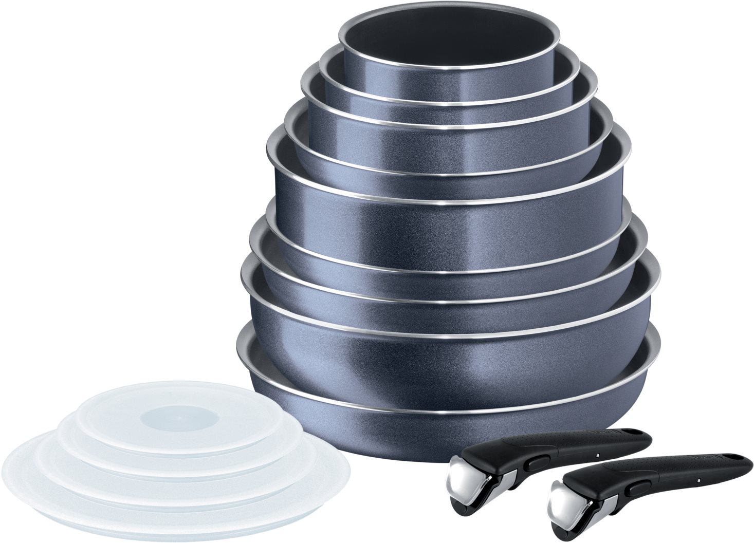 Tefal Batterie de cuisine 15 pcs INGENIO ELEGANCE L2319652 Batterie...