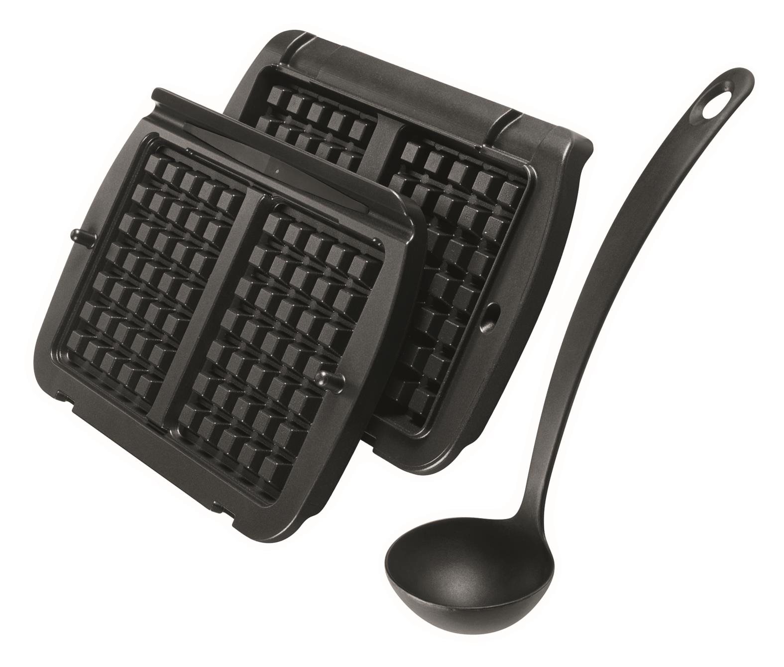 Tefal XA724810 Waffelplatten und Portionierer für Optigrill+/Elite...