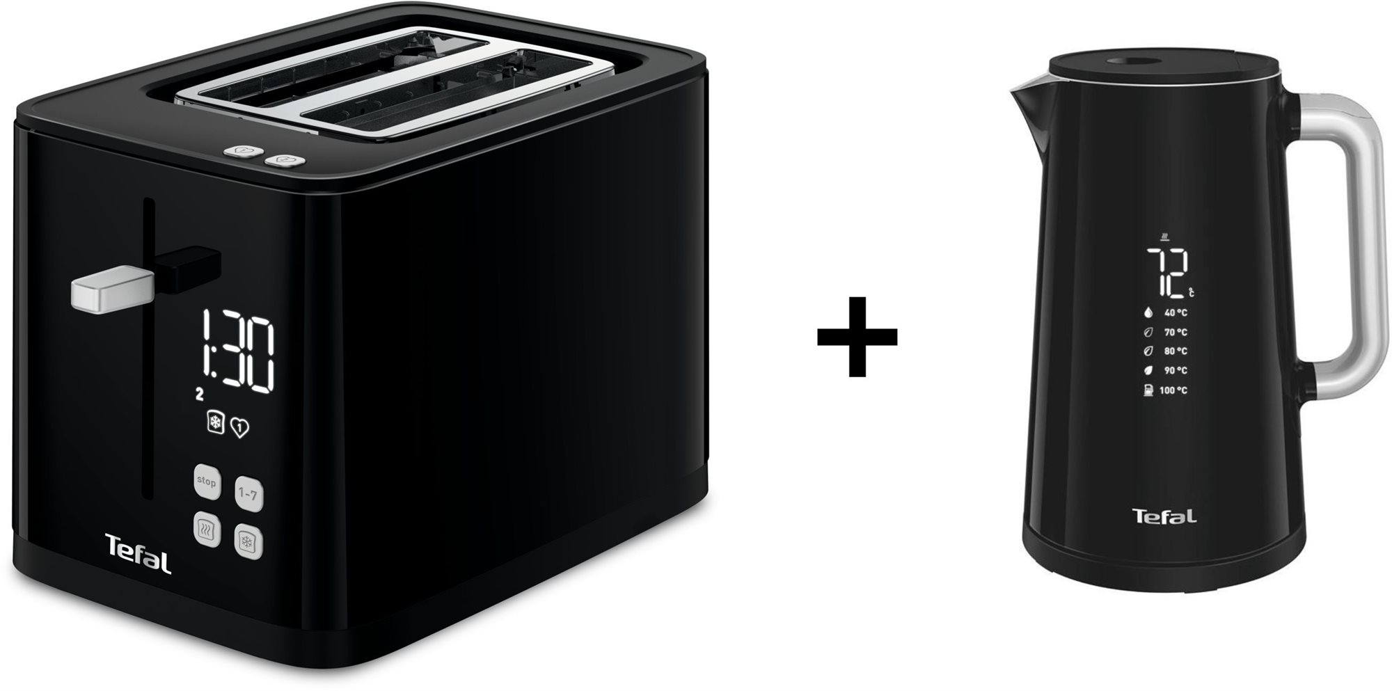 Tefal KO851830 Digital Display Black + Tefal TT640810  Digital...