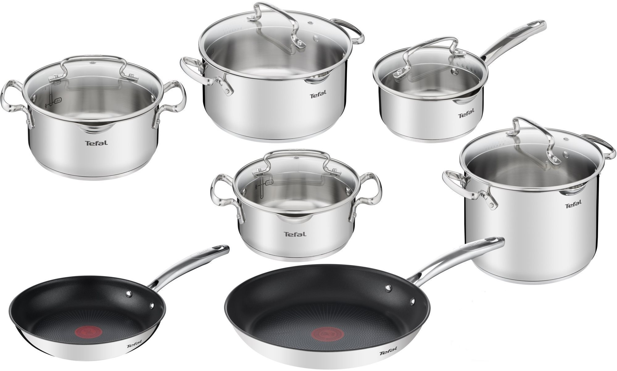 Tefal Duetto+ G732SC55 Topf-Set - 12-teilig Topfset