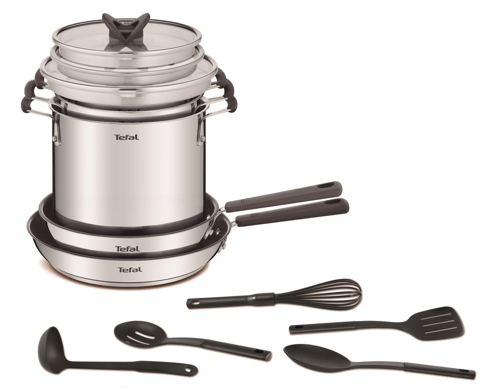 Tefal Opti Space G737SD44 13-teiliges Kochgeschirr-Set Topfset