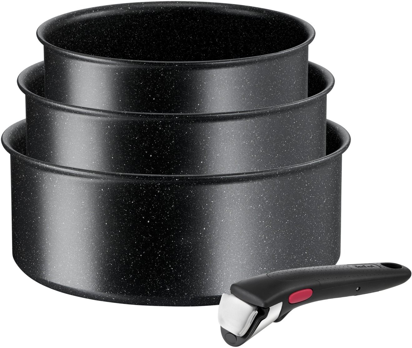 Tefal L3998902 Ingenio Black Stone edénykészlet. 4 db Edénykészlet