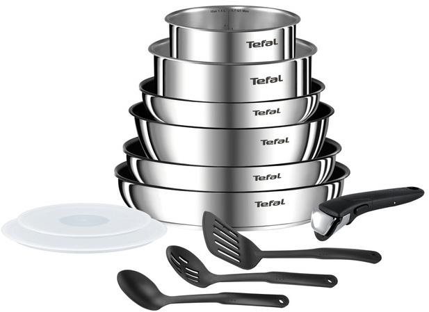 Tefal Lot de 12 pieces Ingenio Emotion L948SC04 Batterie de cuisine...