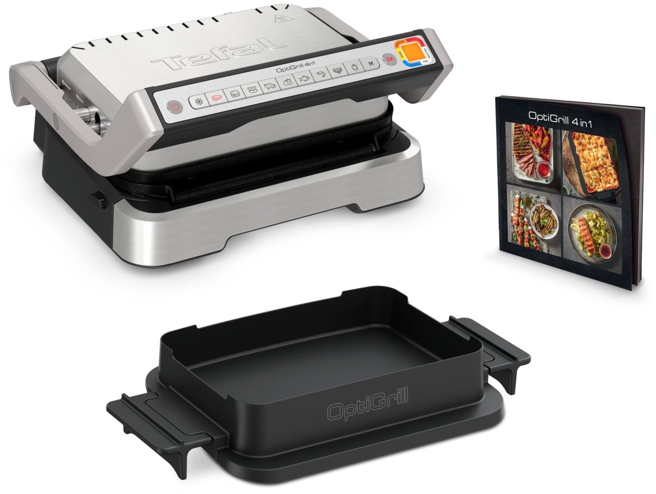 Tefal GC774D30 OptiGrill 4 az 1-ben tepsivel Kontakt grill