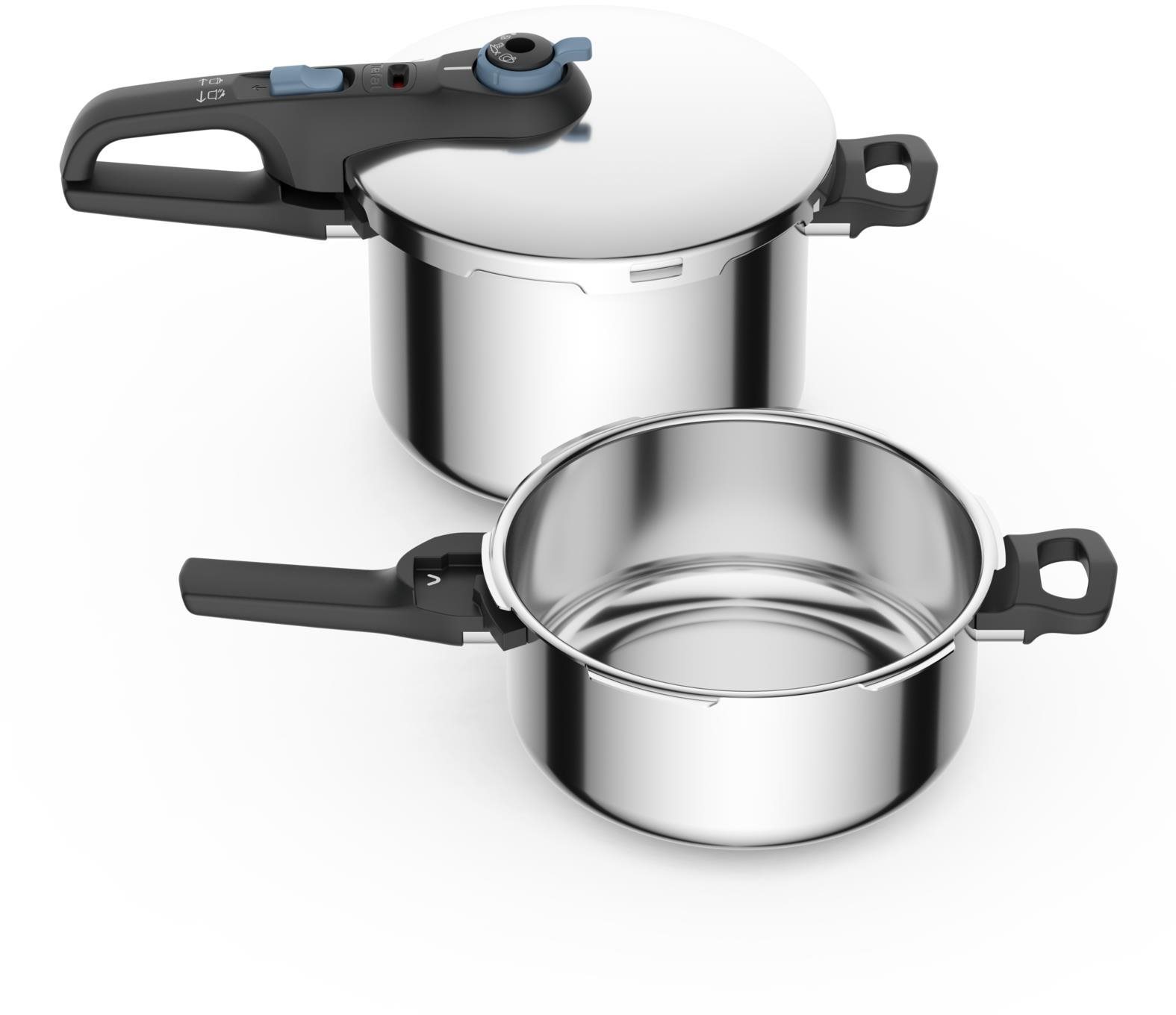 Tefal Secure Trendy P2584301 Schnellkochtopf-Set Schnellkochtopf