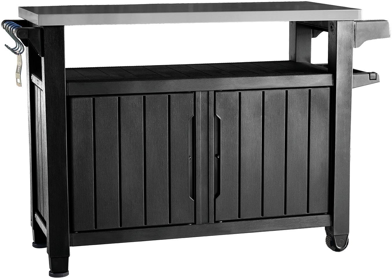 KETER UNITY XL 207 L grafit multifunkčný úložný stôl Záhradný stôl