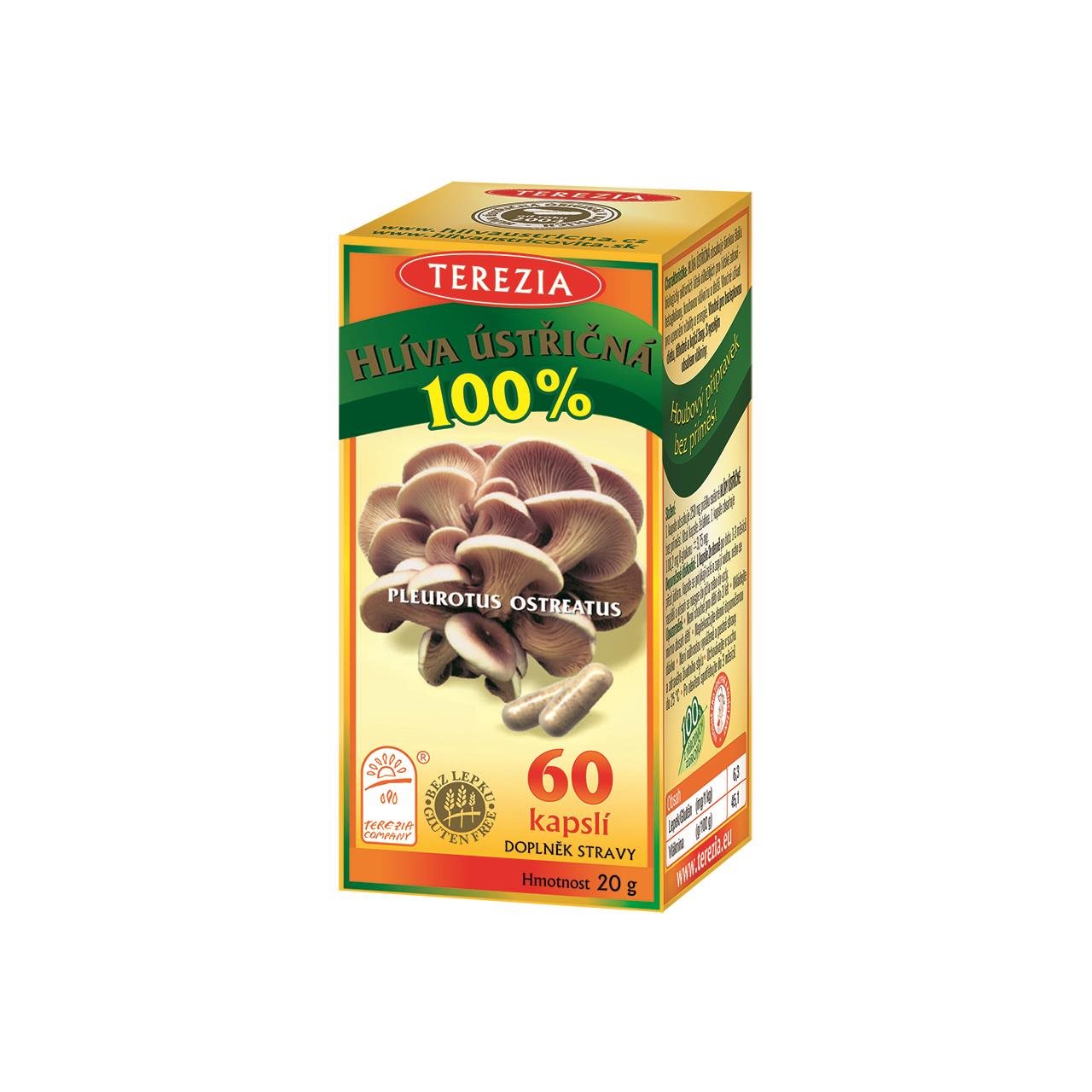 TEREZIA Hliva ustricová 50 + 10 kapsúl Hliva ustricová