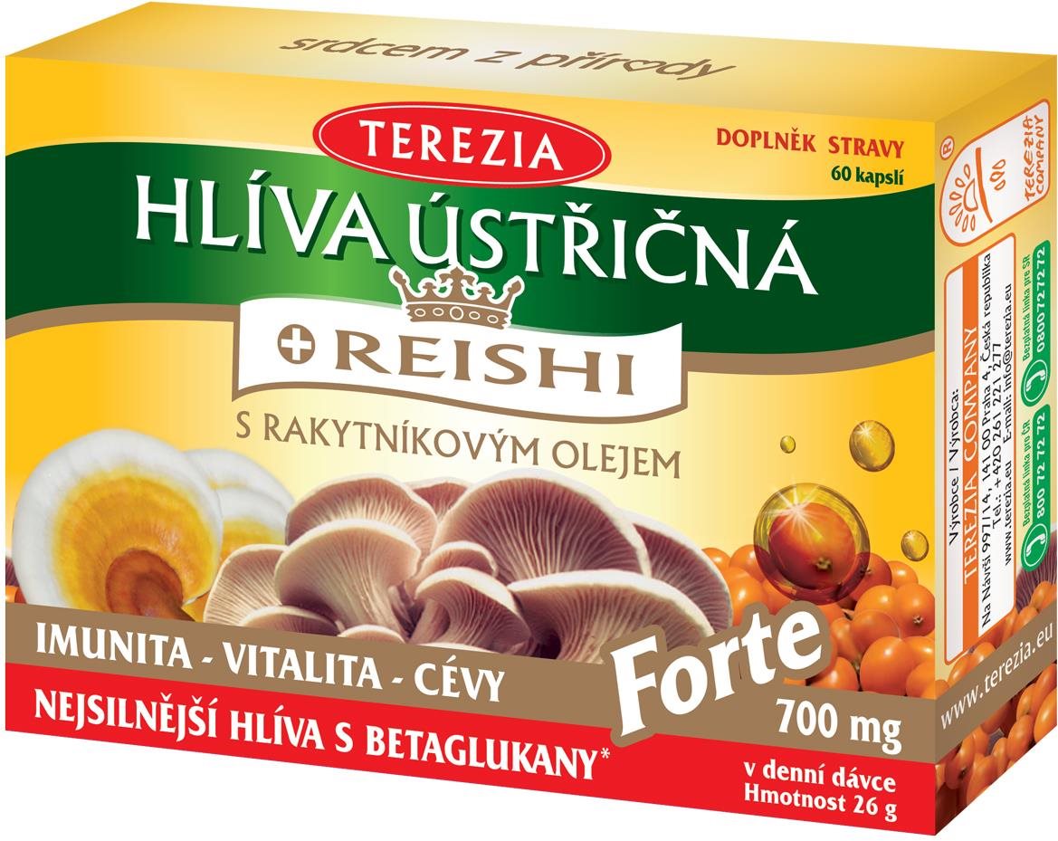 TEREZIA Hliva ustricová s REISHI FORTE 60 kapsúl Hliva ustricová