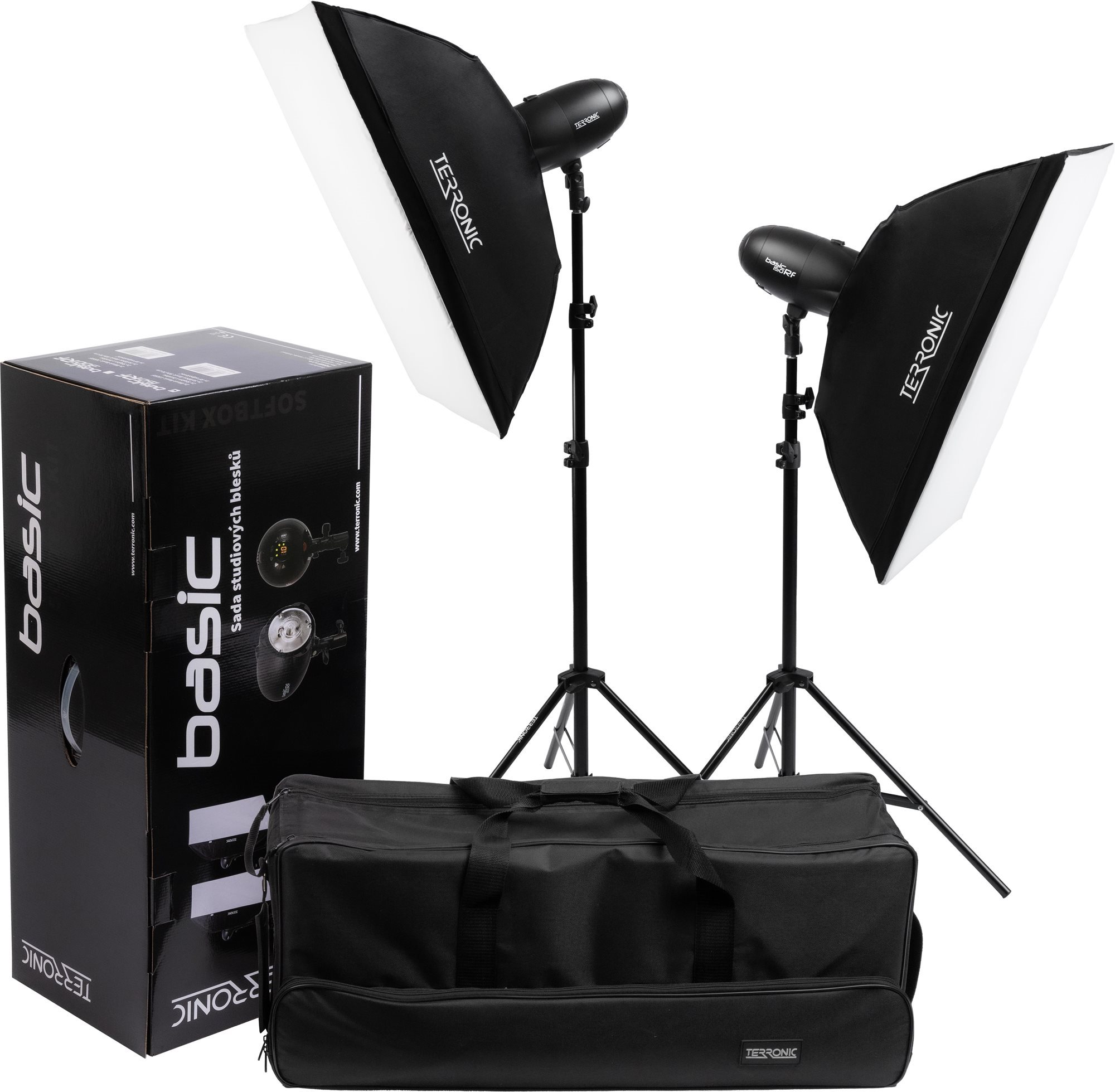 Terronic BASIC 150RF Softbox kit Stúdió lámpa