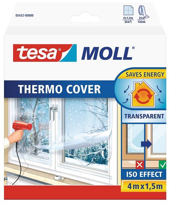 tesamoll Thermo Cover priehľadná izolačná fólia 4 m × 1,5 m Fólia...