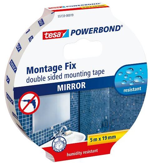 tesa Powerbond - Montážna obojstranná penová páska na zrkadlá,...