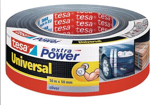 tesa Extra Power Universal, textilná, strieborná, 50 m: 50 mm...