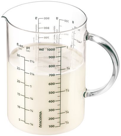 TESCOMA Odmerka sklenená DELÍCIA 1,0 l Odmerka