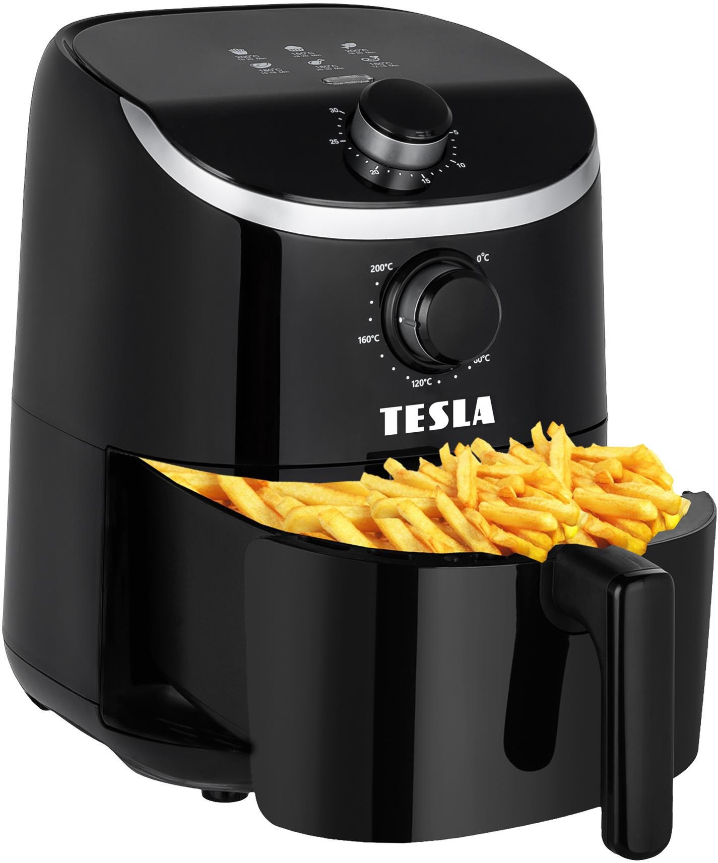 TESLA AirCook Q20, schwarz Heißluftfritteuse