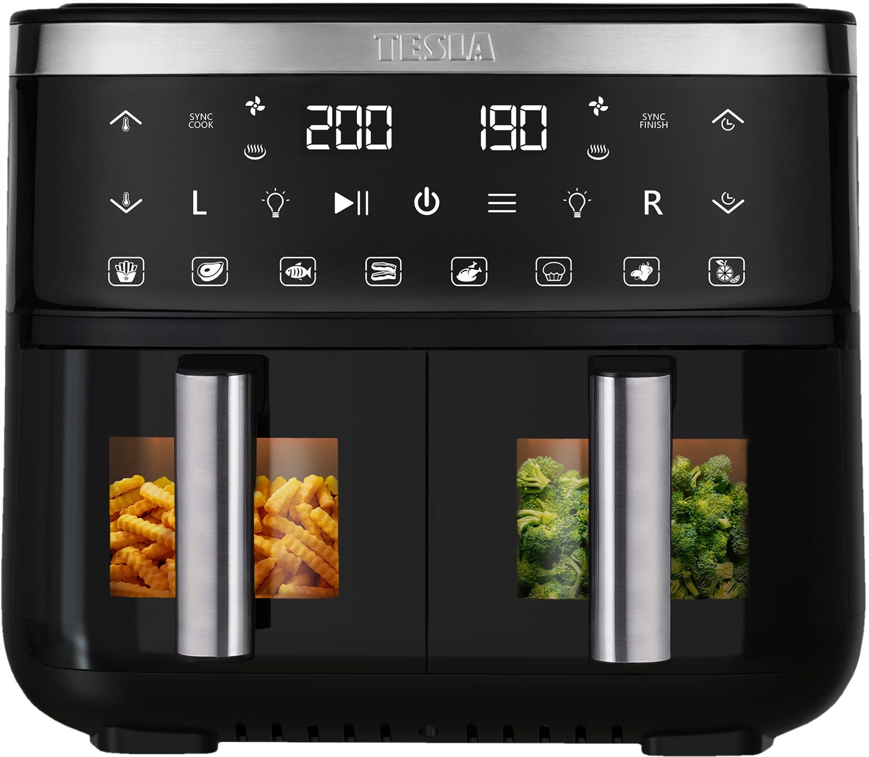 TESLA AirCook DualZone Q450 XXL Heißluftfritteuse