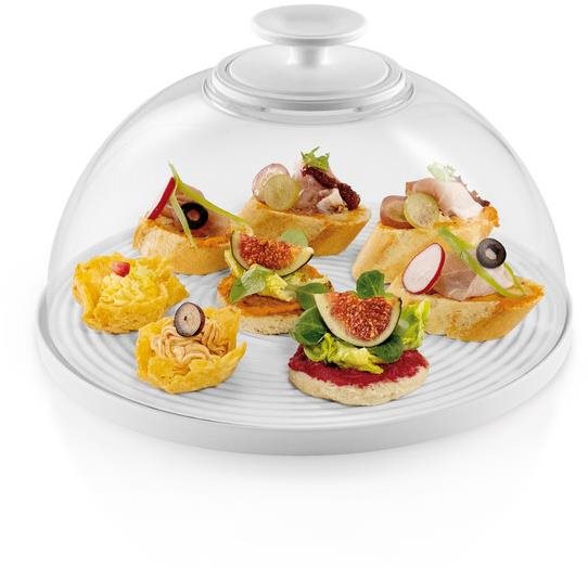 TESCOMA DELICIA Glasschüssel mit Deckel, 28 cm Tablett