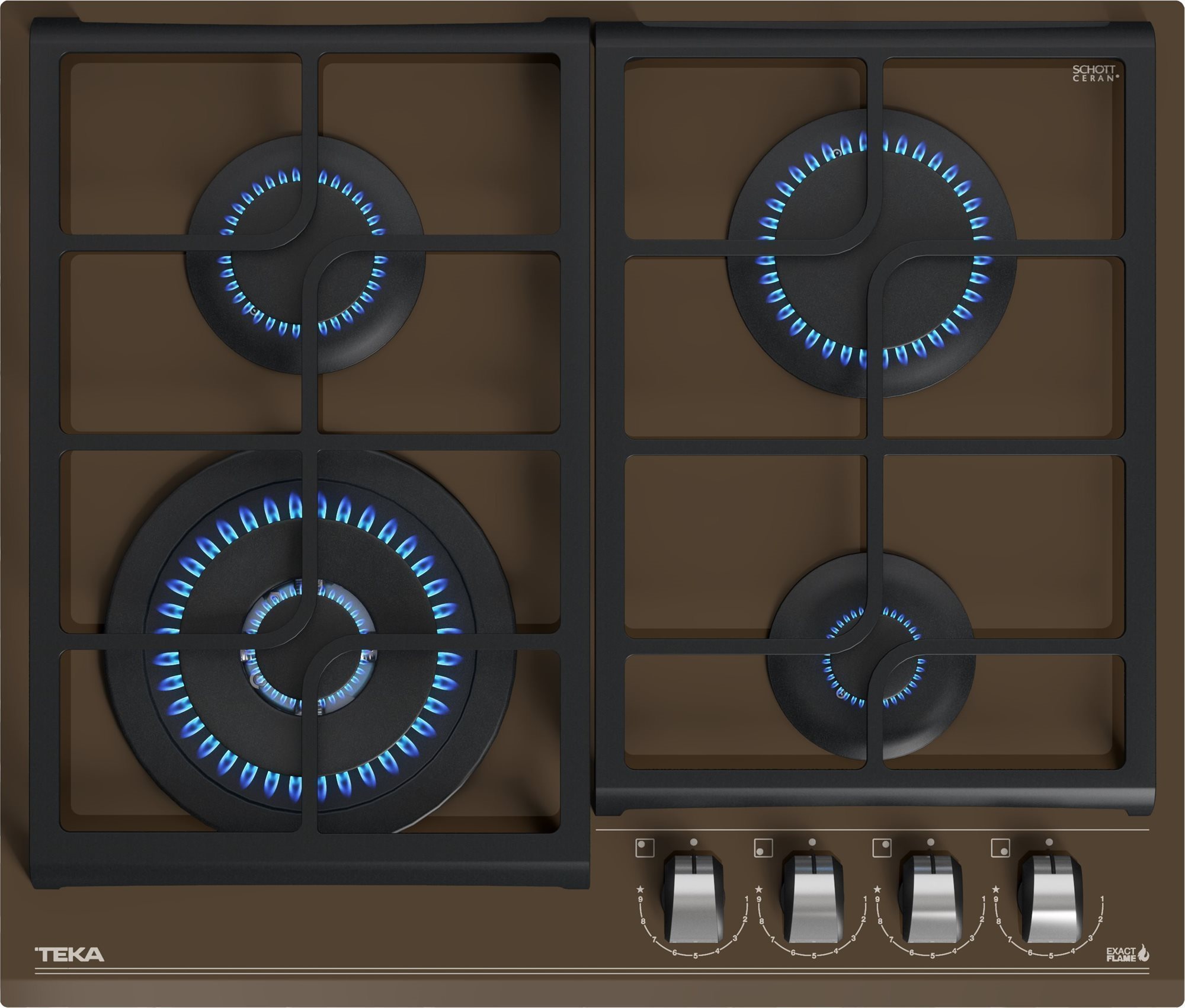 TEKA GZC 64320 U-Brick Brown Varná doska