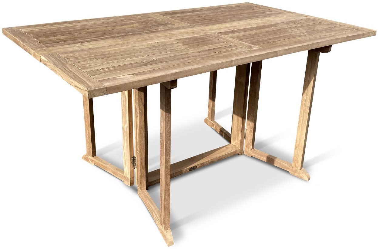 TEXIM BUTTERFLY / BEVERLY - összecsukható, teak, 150cm Kerti asztal