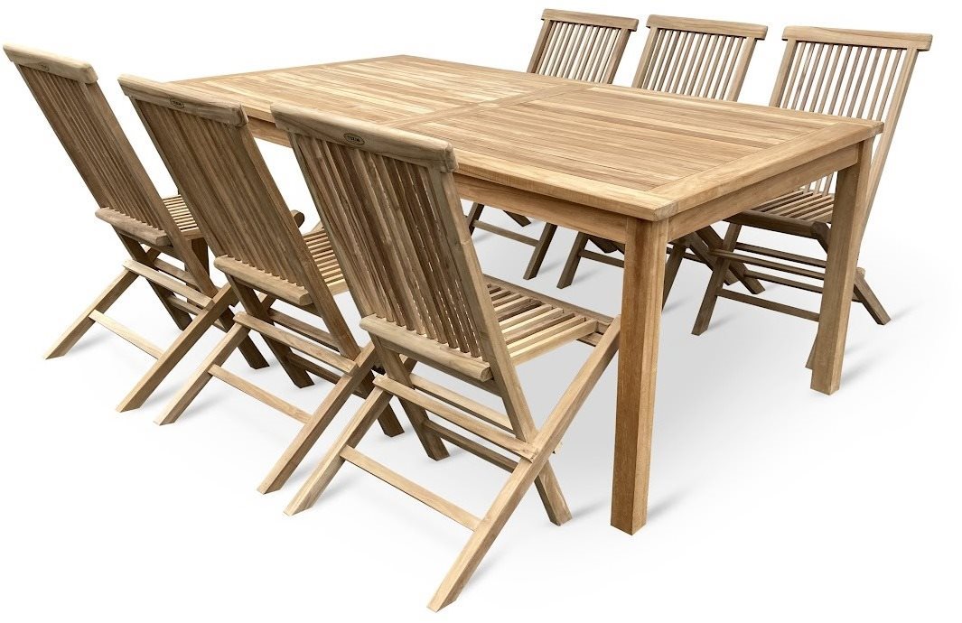 TEXIM Set zahradního nábytku teak CLASIC II. 1+6 Zahradní nábytek