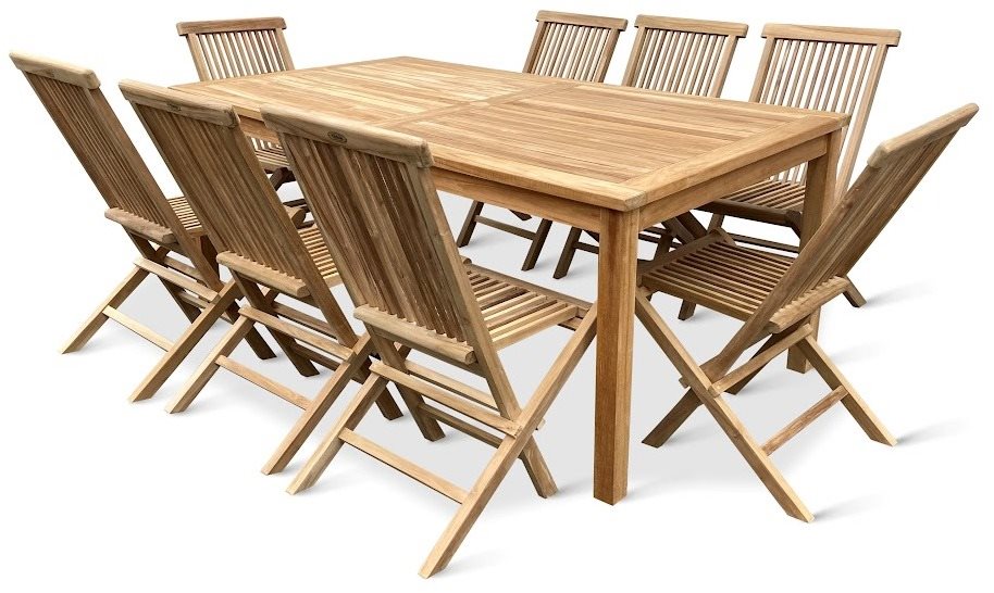 TEXIM Set zahradního nábytku teak CLASIC II. 1+8 Zahradní nábytek