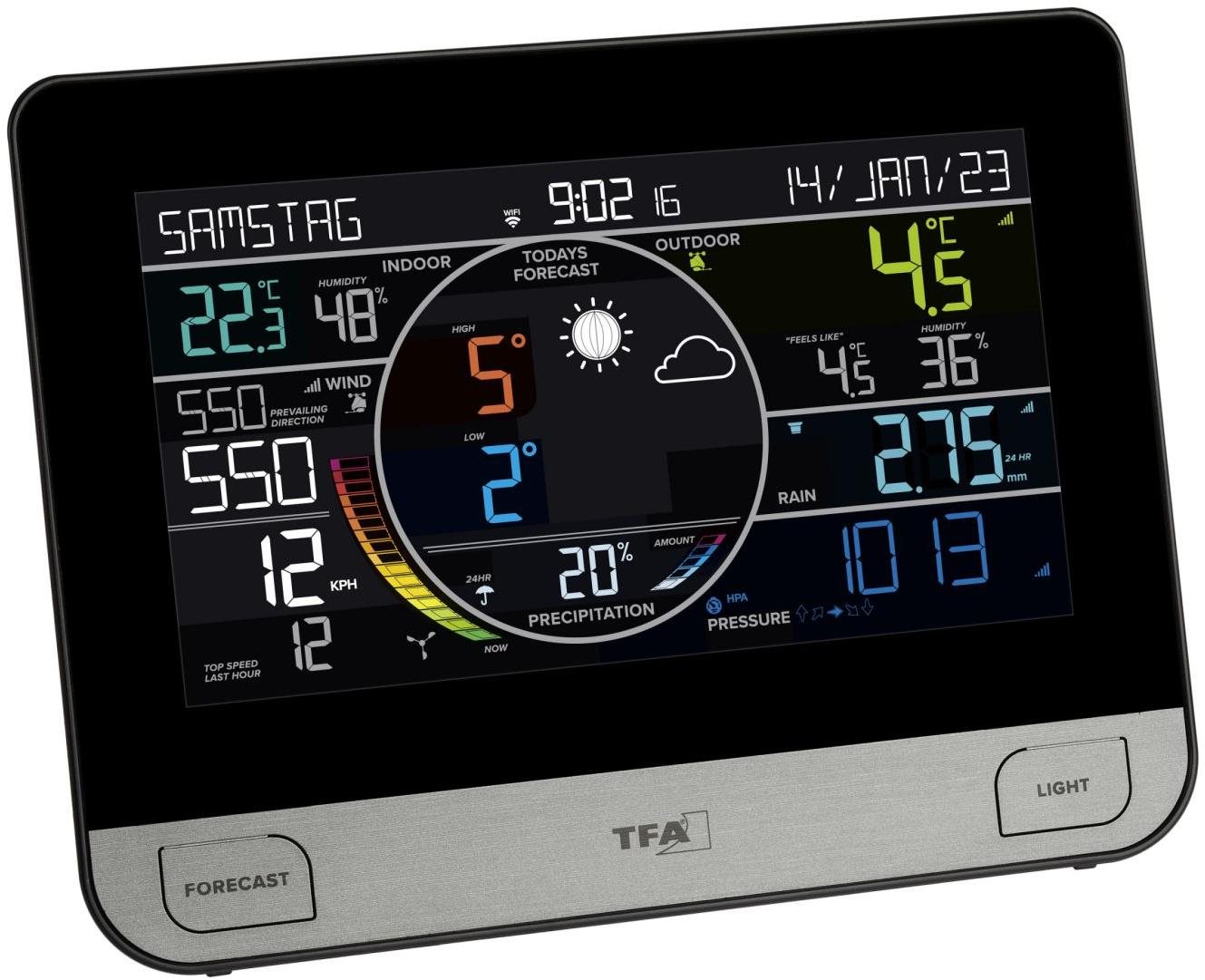 TFA 35.8003.01 – bezdrôtová WiFi meteostanica VIEW PRO Meteostanica